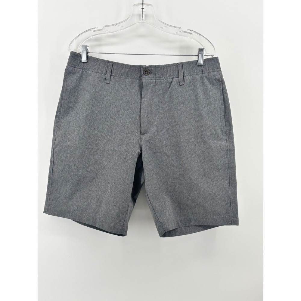 Under Armour Mens Gray Performance Golf Shorts Size 36 Heathered Stretch